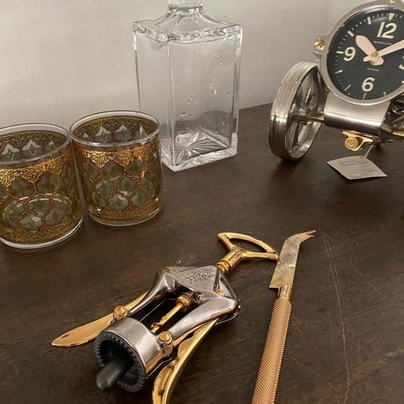 olimpic made in Italy with brass corkscrew and mid century  luxury bar tool - Picture 3 of 11